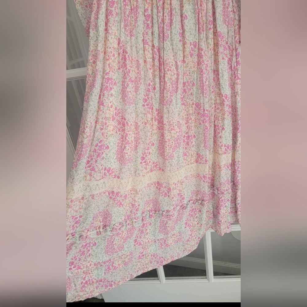 Women's pink floral dress by Penelope Rose size M NWT - Picture 2 of 5